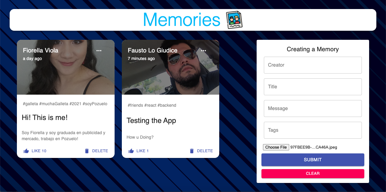 Memories App